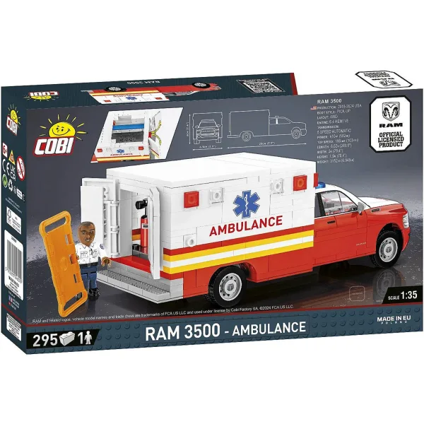 imagen de COBI: Dodge RAM 3500 camión de rescate juguete de construcción (24609) 3