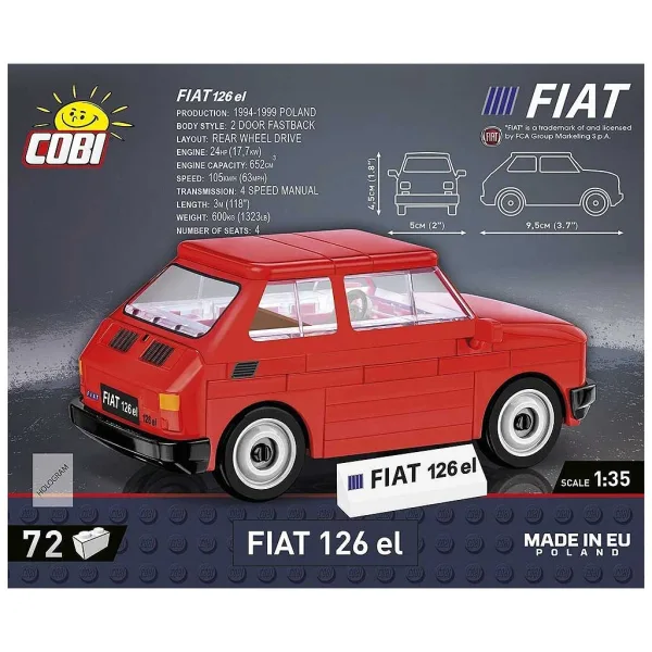 imagen de COBI: Fiat 126p el coche de construcción (24531) 2