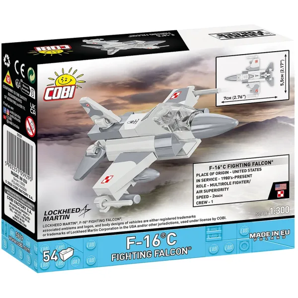 imagen de COBI: Fuerzas Armadas F-16C Fighting Falcon juguete de construcción (5929) 4