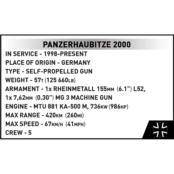 imagen de COBI: Fuerzas Armadas Panzerhaubitze 2000 juego de construcción (2628) 7