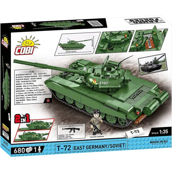 imagen de COBI: Fuerzas Armadas T-72 (Alemania del Este/Soviético) tanque de construcción (2625) 10