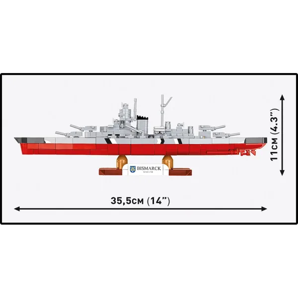 imagen de COBI: Juguete de construcción acorazado de la II Guerra Mundial Bismarck (4854) 4