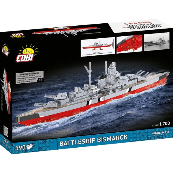 imagen de COBI: Juguete de construcción acorazado de la II Guerra Mundial Bismarck (4854) 5