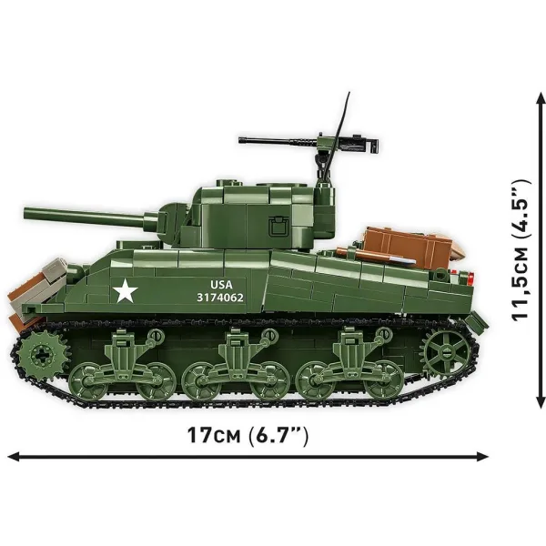 imagen de COBI: Juguete de construcción tanque M4A1 Sherman (3126) 5