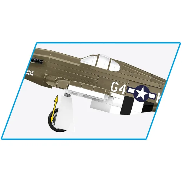 imagen de COBI: Mustang P-51B avión de construcción 3