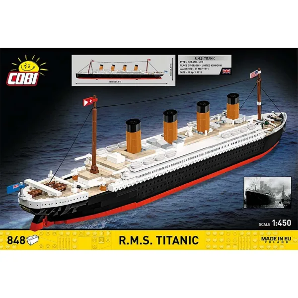 imagen de COBI: R.M.S. Titanic barco juego de construcción (1688) 2