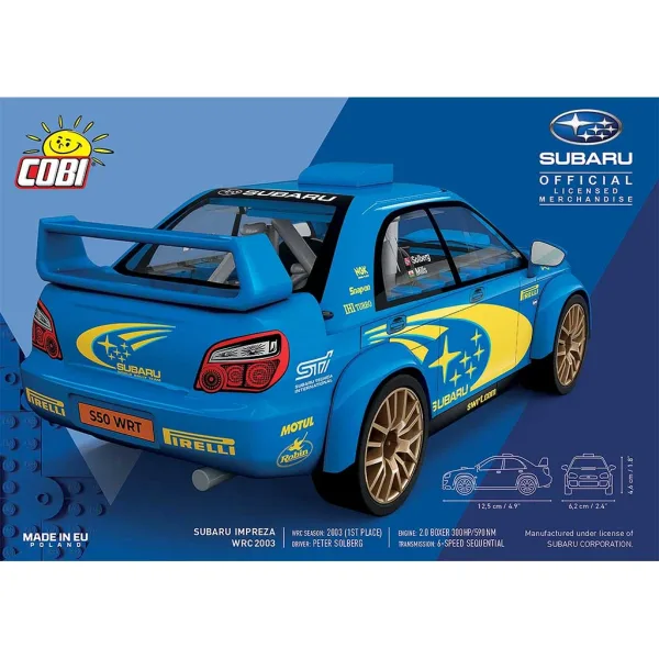 imagen de COBI: Subaru Impreza WRC 2003 coche de construcción (24650) 2