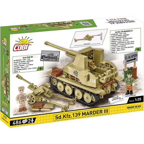 imagen de COBI: tanque Sd.Kfz. 139 Marder III (3131) 6