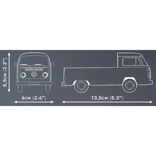 imagen de COBI: Volkswagen T2a camión de plataforma juguete de construcción (24618) 4