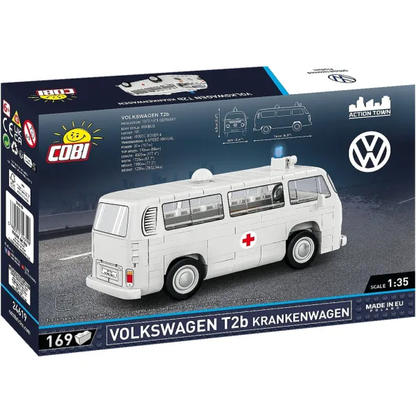 imagen de COBI: Volkswagen T2b vehículo de rescate juego de construcción (24619) 3