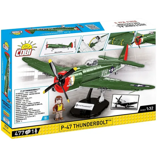 imagen de COBI: WW II P-47 Thunderbolt juego de construcción (5737) 6