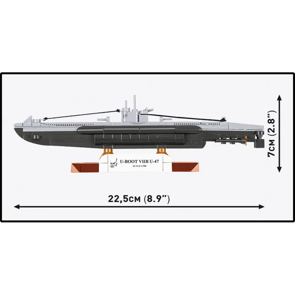 imagen de COBI: WW II Submarino VIIB U-47 juego de construcción (4858) 4