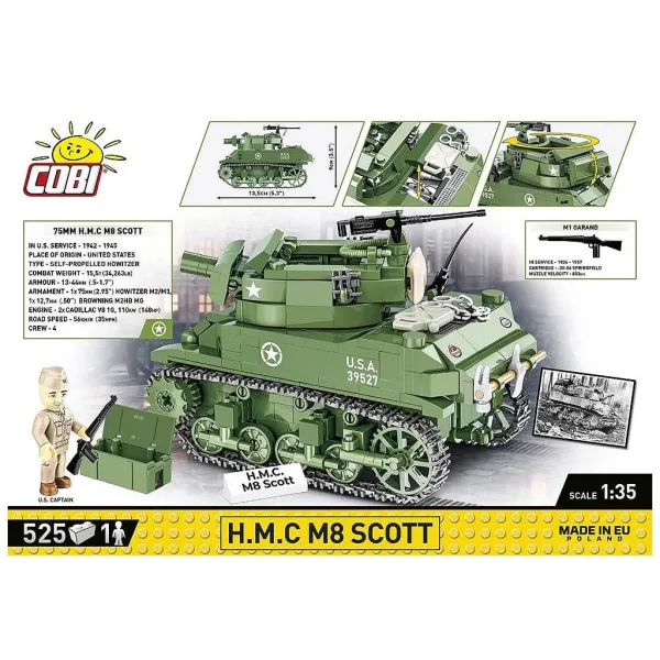 imagen de COBI: WWII H.M.C M8 Scott tanque de construcción (2279) 2