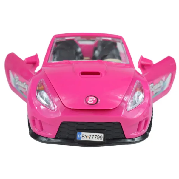imagen de Coche Deportivo de Moda: Set de coche deportivo rosa con luz y sonido, helicóptero 5
