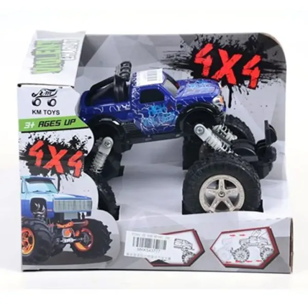 imagen de Coche todoterreno de resorte 4x4 en color azul 1