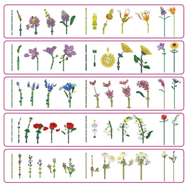 imagen de Colección de flores de hilo MAX 1. serie varios 3