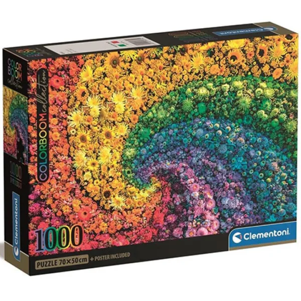 imagen de Colorboom Collection: Torbellino de flores puzzle de 1000 piezas - Clementoni 1
