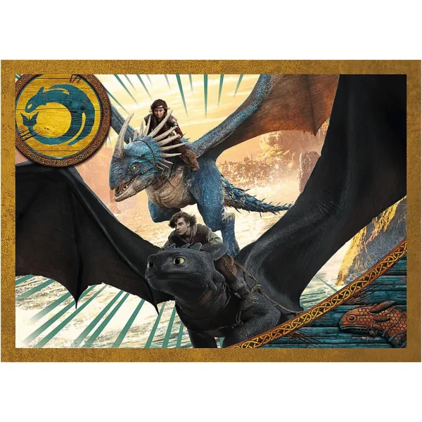 imagen de Cómo entrenar a tu dragón 4 en 1 puzzle - Trefl 4