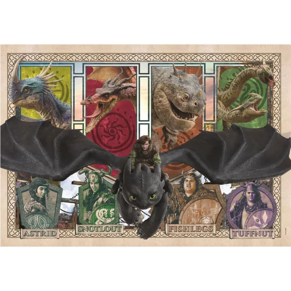 imagen de Cómo entrenar a tu dragón puzzle de 300 piezas - Clementoni 2