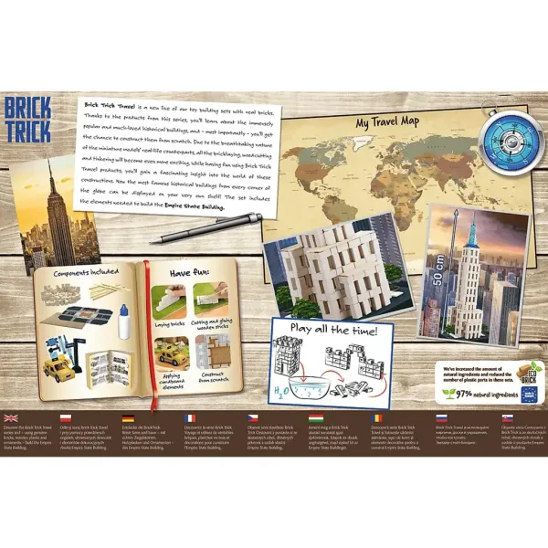 imagen de Construimos con ladrillos Brick Trick: Edificio Empire State XL juego de construcción - Trefl 3