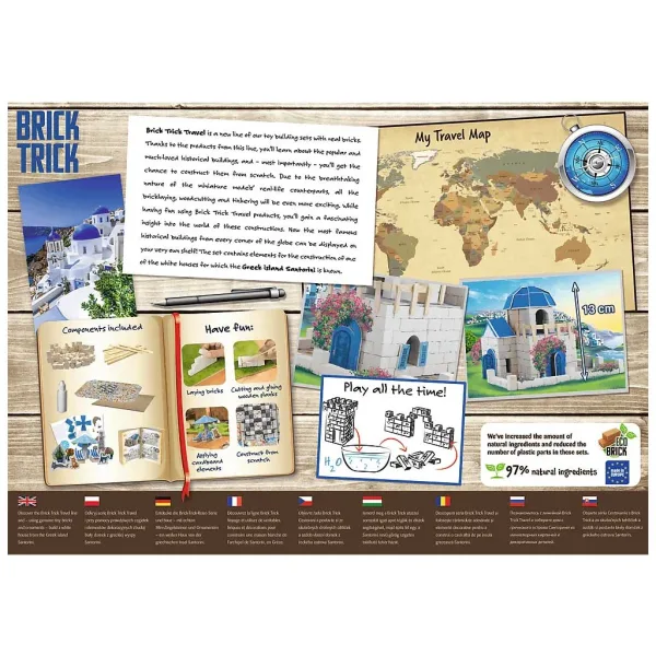 imagen de Construimos con ladrillos Brick Trick: Santorini juego de construcción de 210 piezas - Trefl 2