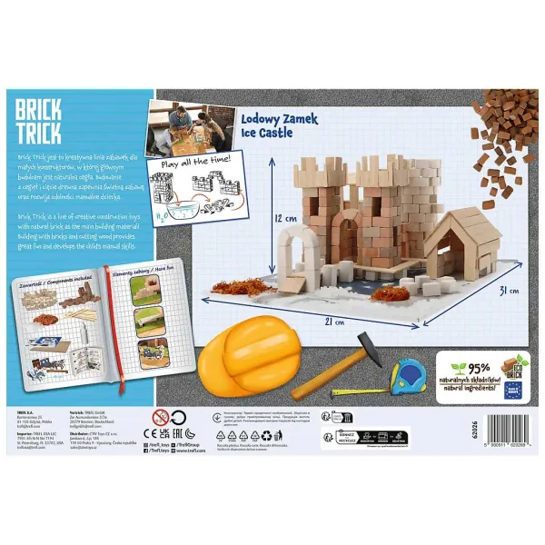 imagen de Construimos un castillo de hielo con ladrillos: Juego de construcción de 300 piezas - Trefl 2