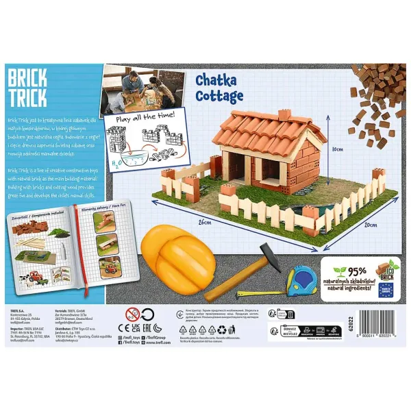 imagen de Construimos una cabaña con ladrillos: Juego de construcción de 85 piezas - Trefl 2