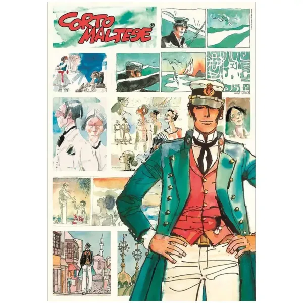 imagen de Corto Maltese cómic HQC 1000 piezas con póster - Clementoni 2