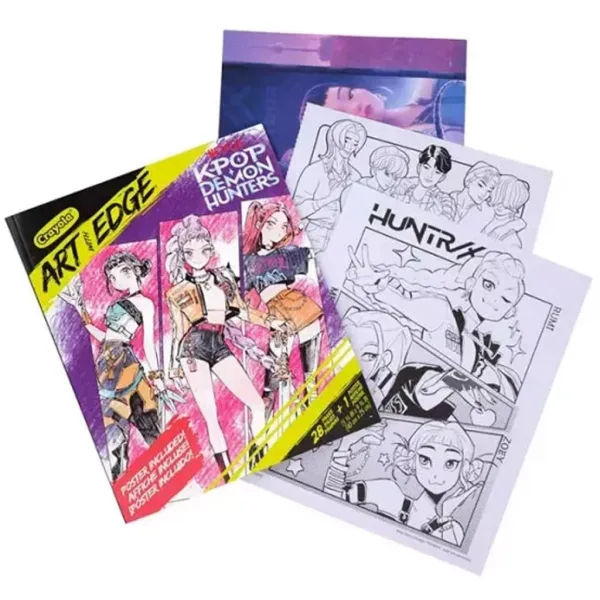 imagen de Crayola: Art With Edge - K-Pop Cazadores de Demonios libro para colorear y póster 2