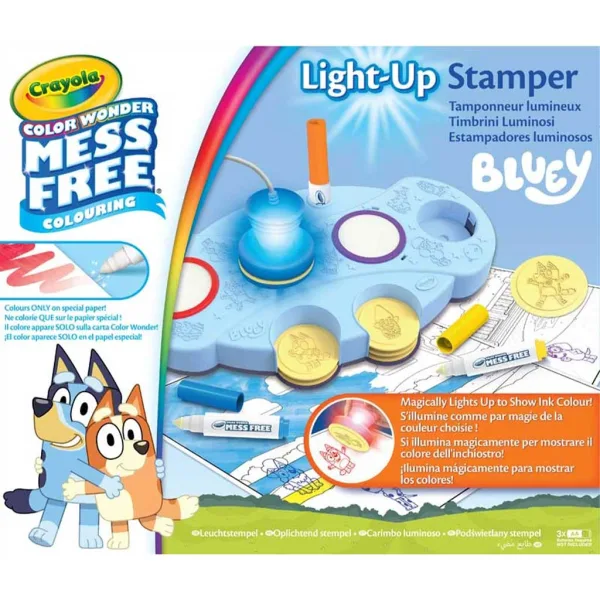 imagen de Crayola: Color Wonder Bluey Juego de sellos mágicos iluminados 1