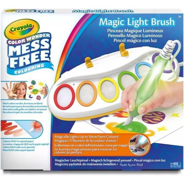 imagen de Crayola: Color Wonder Set de pintura mágica con pincel iluminado 1