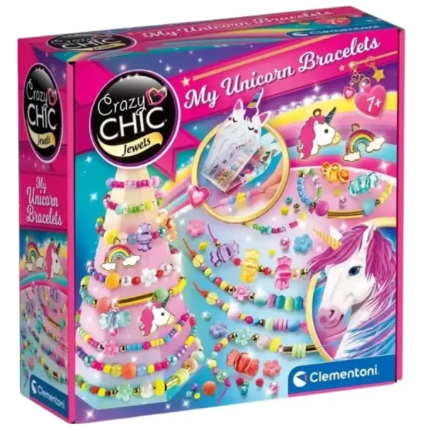 imagen de Crazy Chic: Set de creación de pulseras de unicornio - Clementoni 1