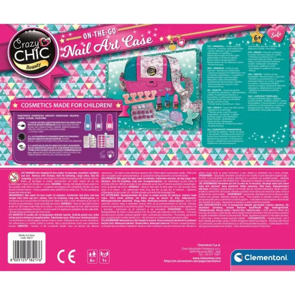 imagen de Crazy Chic: Set de juego de estudio de uñas en bolsa - Clementoni 3