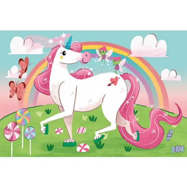 imagen de Creo en los Unicornios Puzzle Supercolor 104 piezas - Clementoni 2
