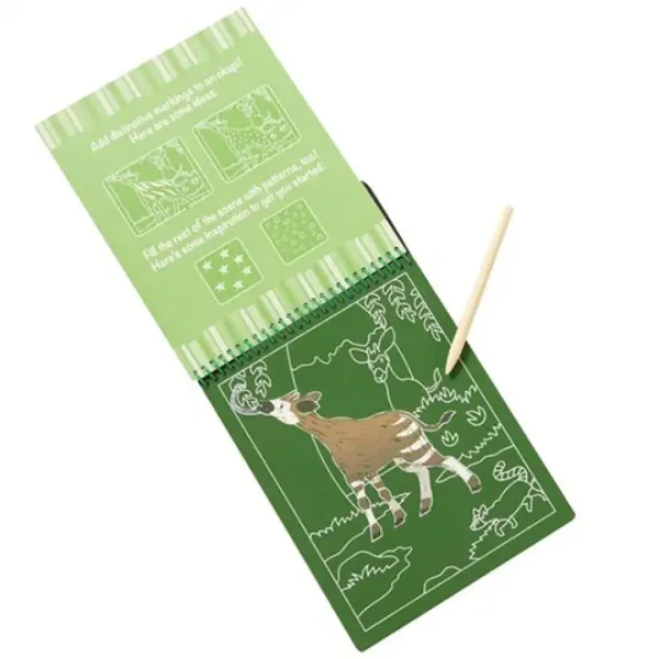 imagen de Cuaderno de rascado de safari - Melissa & Doug 3