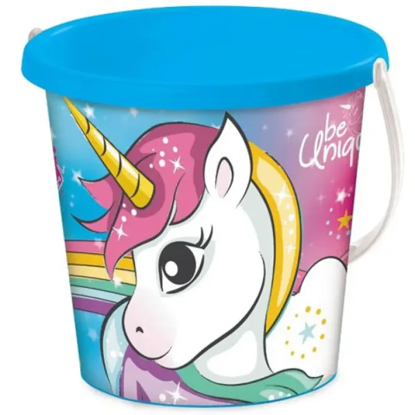 imagen de Cubo de arena con diseño de unicornio - Mondo Toys 1