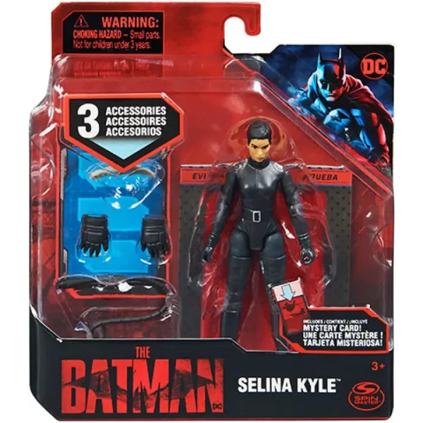 imagen de DC Comics: La figura de acción de Selina Kyle de Batman con accesorios de 10cm - Spin Master 3