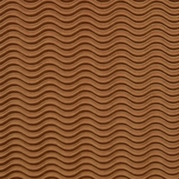 imagen de Decoración marrón 3D cartón ondulado B2 50x70cm 1ud 1