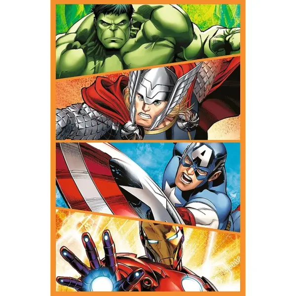 imagen de Día de acción de los Vengadores 3x80 piezas puzzle - Trefl 2
