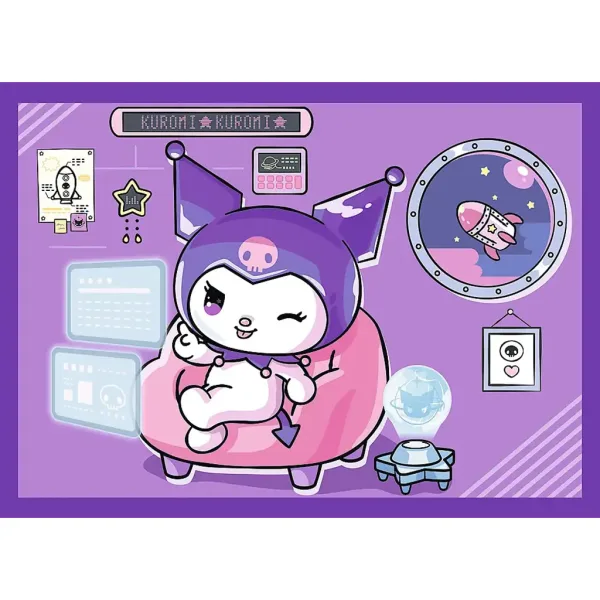 imagen de Días de Kuromi 4 en 1 puzzle - Trefl 3