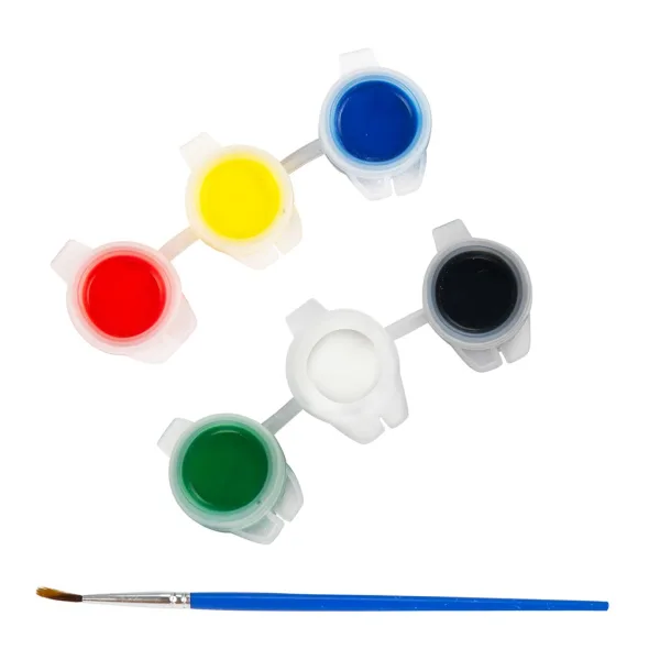 imagen de Dino Paint Set: Figura de dinosaurio pintable con pinturas y pincel, set de 9 piezas 3