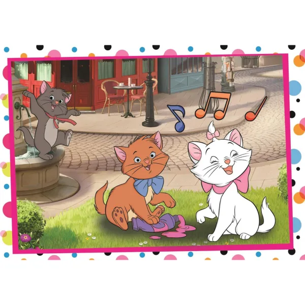 imagen de Disney Clásicos 101 dálmatas y Aristogatos puzzle Supercolor 2x60 piezas - Clementoni 2