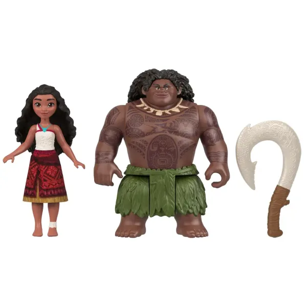 imagen de Disney Princesas: Moana 2 - Figura de juego de Moana y Maui - Mattel 2
