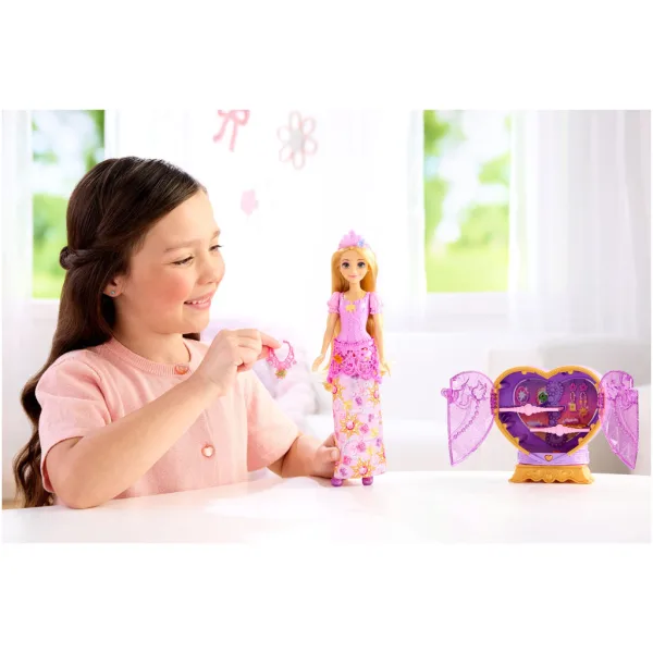 imagen de Disney Princesas - Muñeca Sorpresa Corazón Desnudo - Rapunzel - Mattel 3
