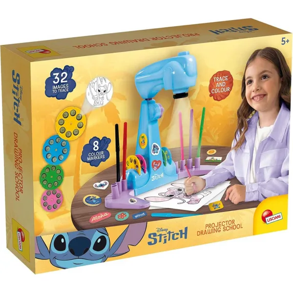 Set de coloreado con proyector Disney Stitch - Lisciani