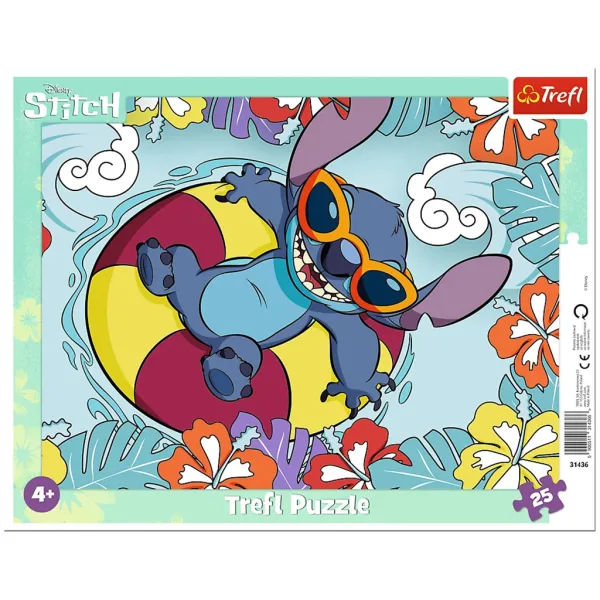 imagen de Disney Stitch rompecabezas enmarcado de 25 piezas - Trefl 1