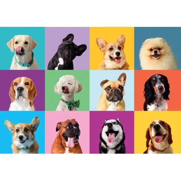 imagen de Divertidos perros 300 piezas puzzle - Clementoni 2