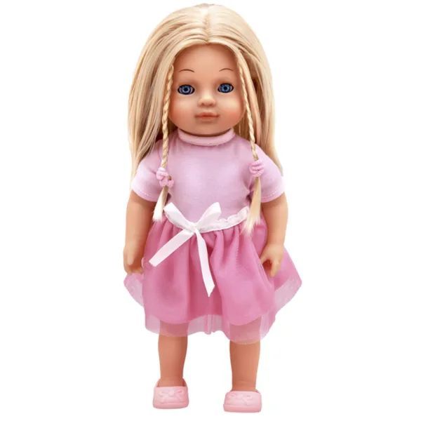 imagen de Dolls World: Muñeca Charlotte que habla en húngaro, con vestido rosa 2