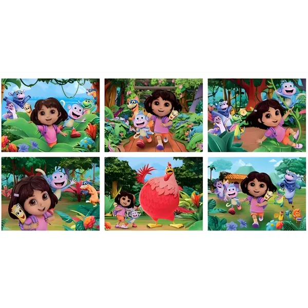 imagen de Dora la Exploradora 12 piezas de bloques de cuentos - Clementoni 4
