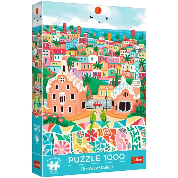 imagen de El arte de los colores, puzzle premium de 1000 piezas de Barcelona - Trefl 1